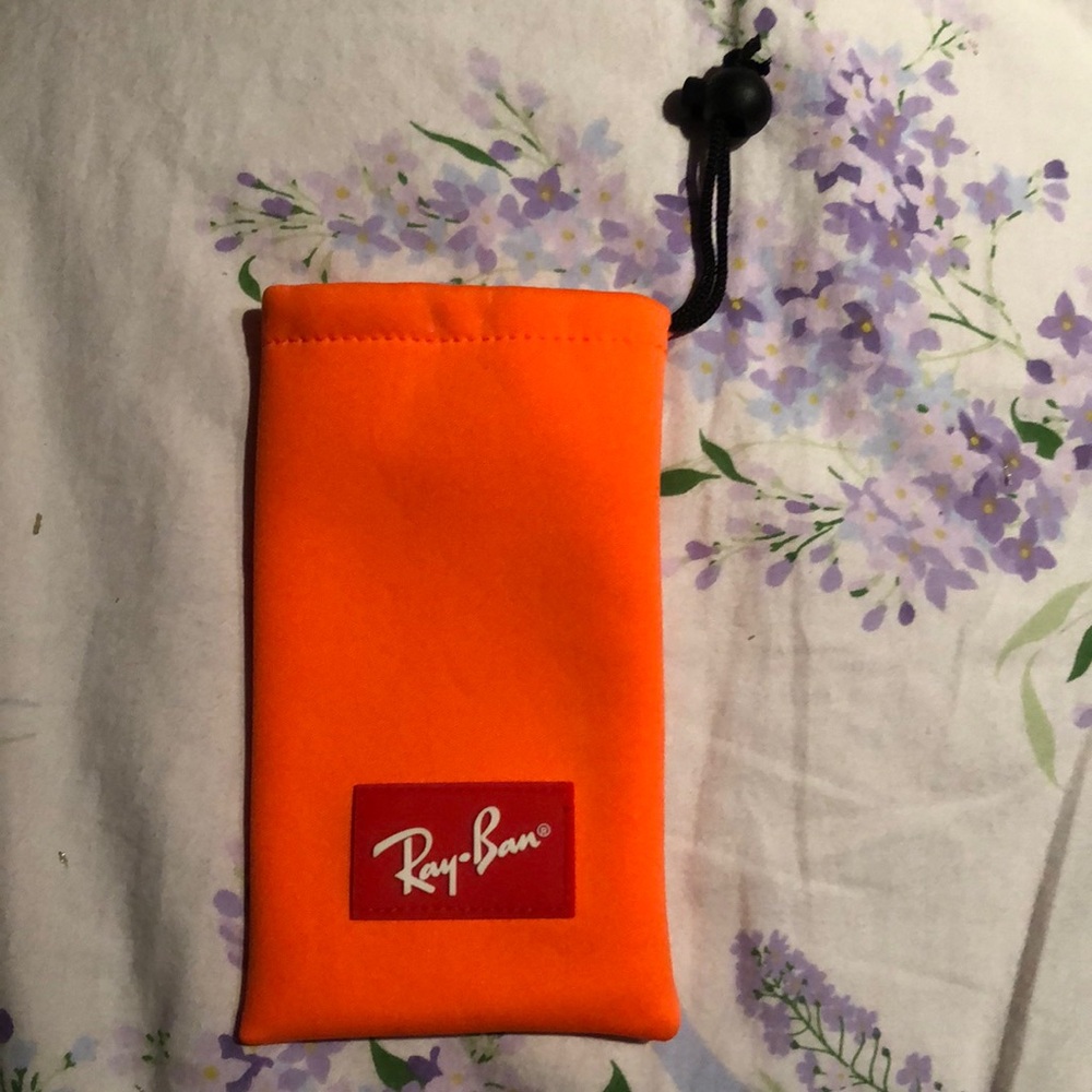 RAY-BAN KIDS EYEGLASSES OR SUNGLASSES  POUCH ORANGE